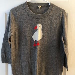 J Crew Merino Puffin Sweater